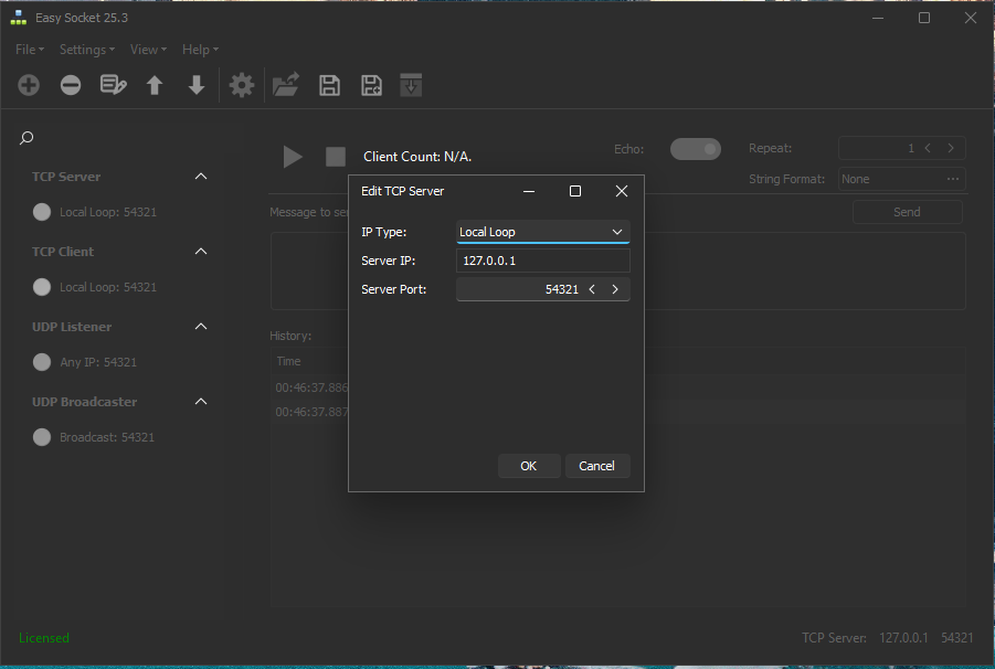 Easy Socket – IP Settings