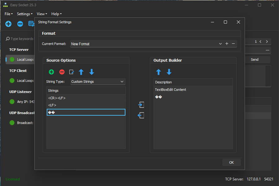 Easy Socket – String Format